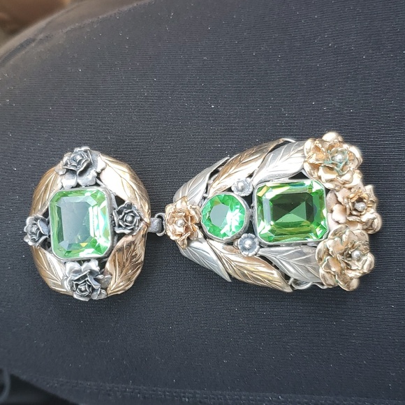 RARE! Vtg. 1940's HOBÉ 1/20 14K STERLING Brooch Pin SIGNED - Picture 13 of 14